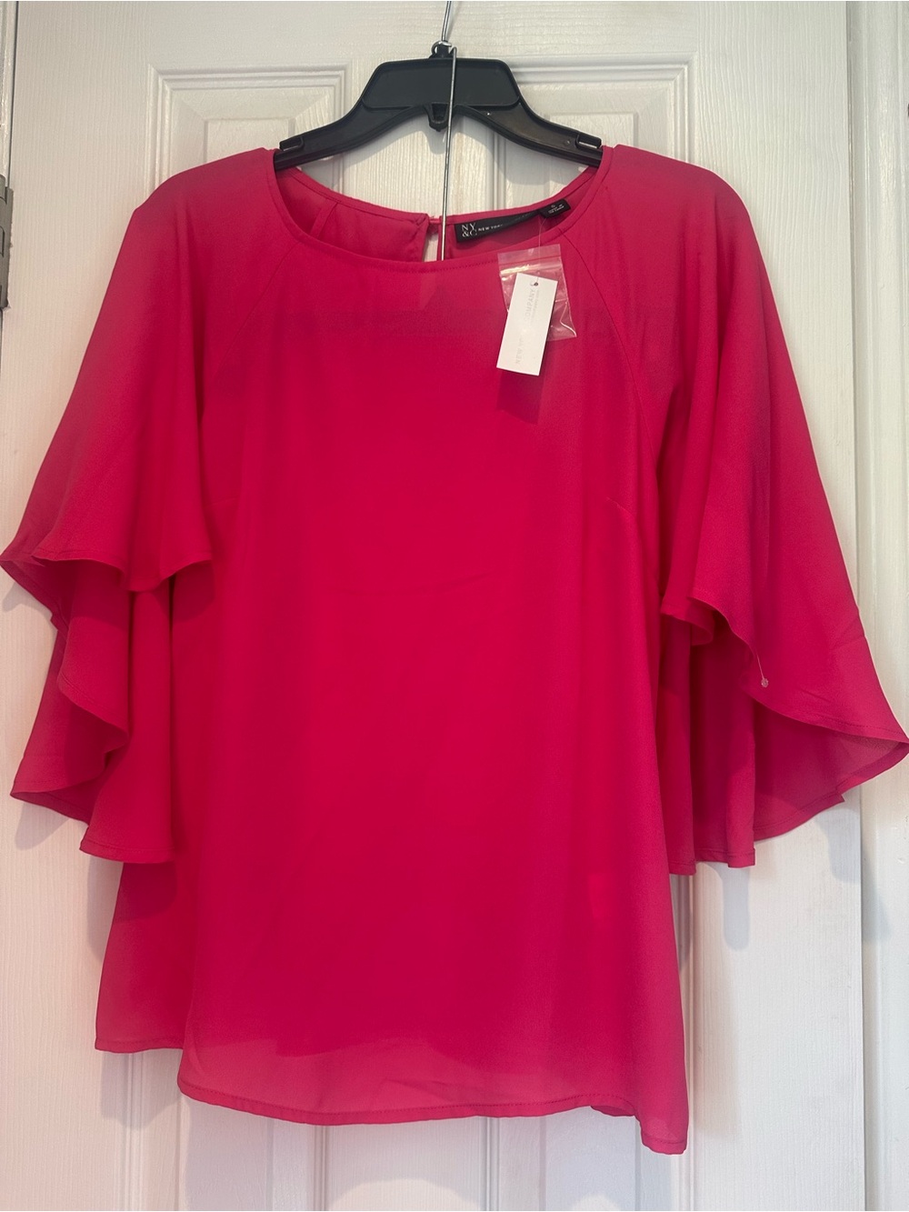 New York & Company Blouse Women Color Fuchsia size S